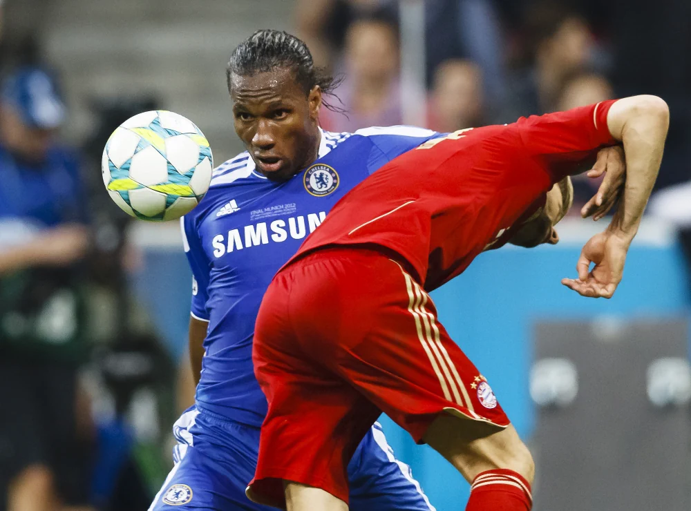 Didier Drogba - aquí en la cima de su carrera mientras jugaba para el Chelsea